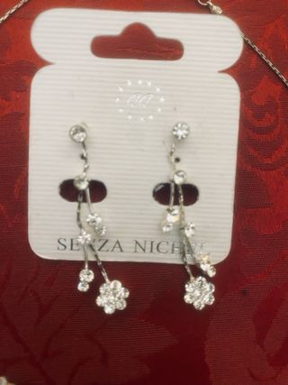 Set bigiotteria argento fiori