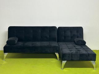 Sofá Chaise Longue Reversible Negro