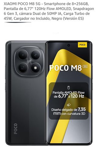 Xiaomi POCO M8 5G 256GB Negro