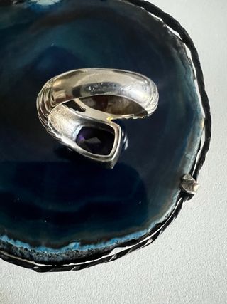 Anillo Plata 925 Amatista y Citrino