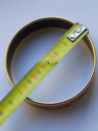 Brazalete Hermes Chapado Oro Esmalte