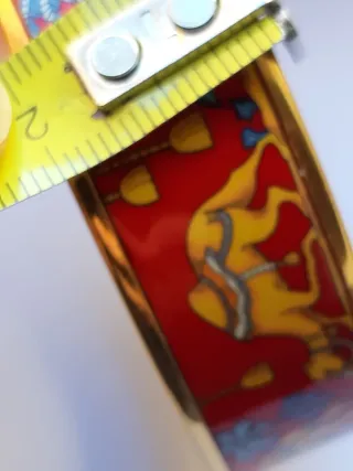 Brazalete Hermes Chapado Oro Esmalte