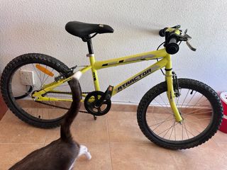 Bicicleta infantil amarilla