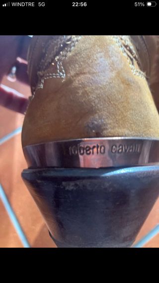 Stivali Roberto Cavalli Marrone Camoscio