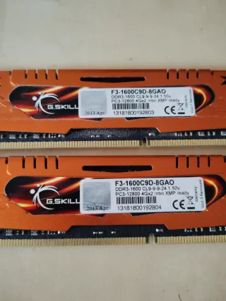 8GB RAM DDR3 DESKTOP G.SKILL ARES