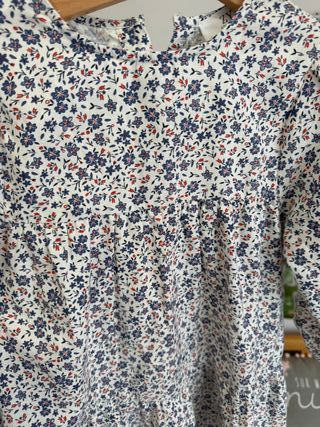 Vestido infantil Zippy floral 4/5 anos