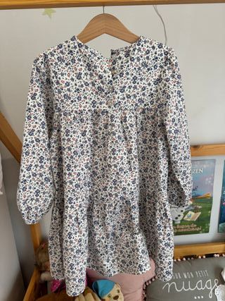Vestido infantil Zippy floral 4/5 anos