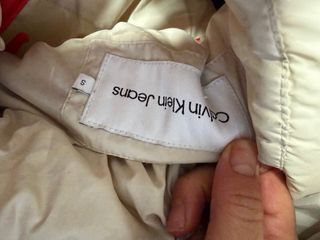 Chaqueta Calvin Klein Oversize Beige Talla s