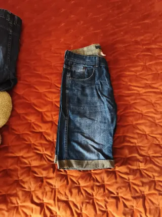 Pantalón vaquero corto Easy Wear azul