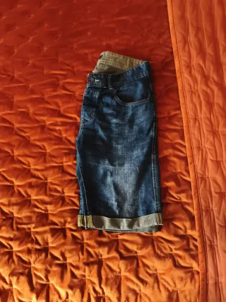 Pantalón vaquero corto Easy Wear azul