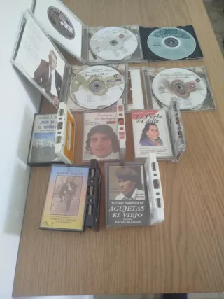 Lote CDs y Casetes Flamenco,2,50 € Und.