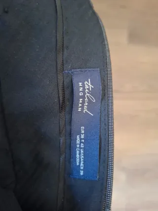 Mango Man Traje Gris Texturizado