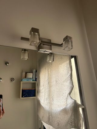 Lámpara de baño 2 focos espejo