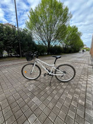Bicicleta junior blanca 24 pulgadas