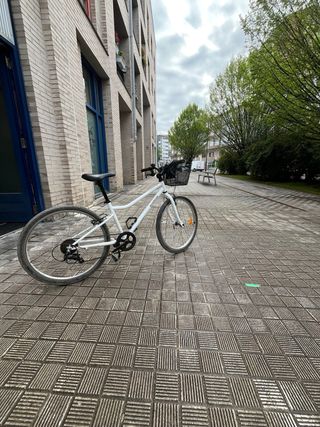 Bicicleta junior blanca 24 pulgadas