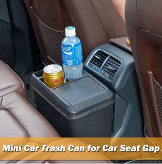 Organizador Coche Negro con Posavasos abs NUEVO