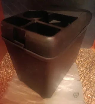 Organizador Coche Negro con Posavasos abs NUEVO