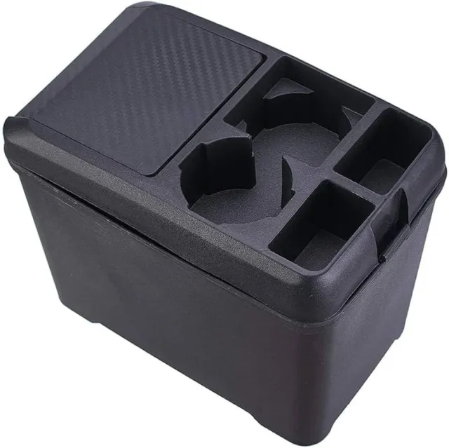 Organizador Coche Negro con Posavasos abs NUEVO