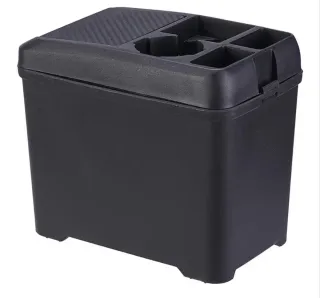 Organizador Coche Negro con Posavasos abs NUEVO