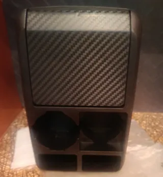 Organizador Coche Negro con Posavasos abs NUEVO