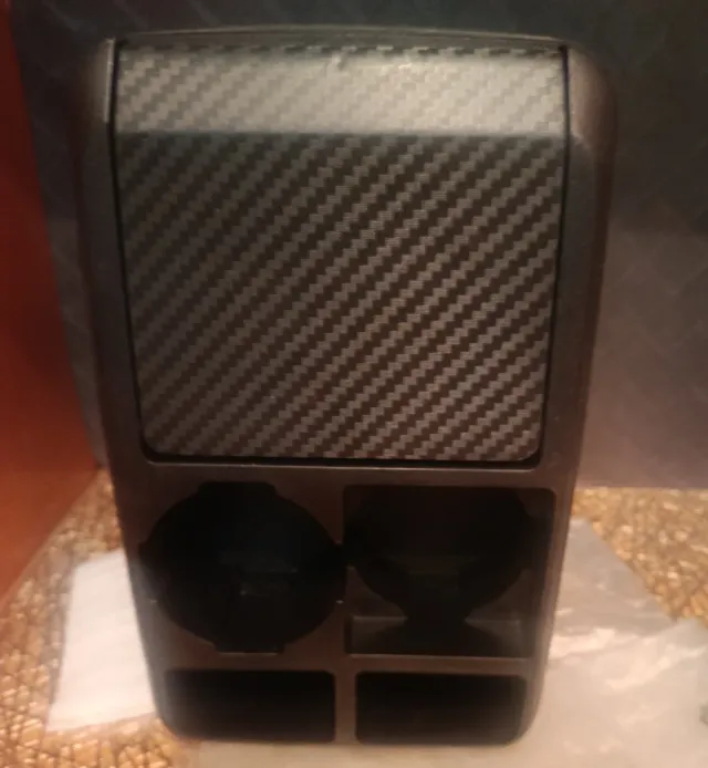 Organizador Coche Negro con Posavasos abs NUEVO