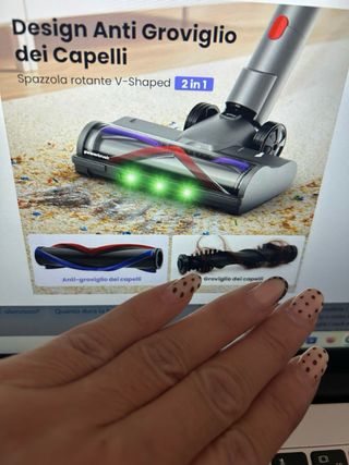 Potente aspirapolvere senza fili
