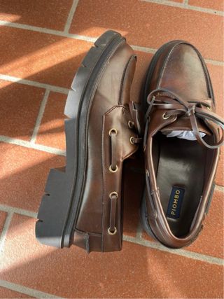 Mocassini donna Piombo marrone Tg 40