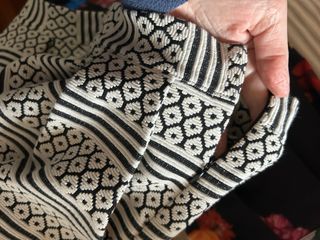 Gonna vita bassa panna e nero elasticizzata