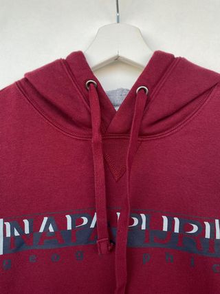 Sudadera Napapijri roja burdeos XL original
