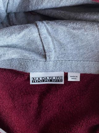 Sudadera Napapijri roja burdeos XL original