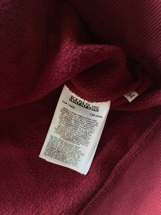Sudadera Napapijri roja burdeos XL original