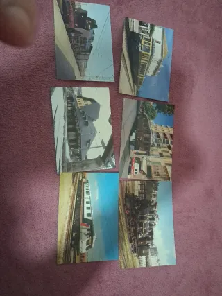 Set di cartoline di treni e trasporti