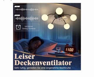 Ventilador de techo Homefire con luz