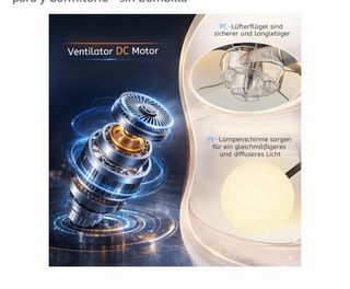 Ventilador de techo Homefire con luz