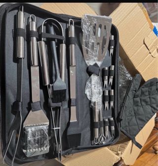 Kit de barbacoa con accesorios