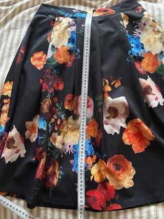 Gonna fantasia floreale taglia M