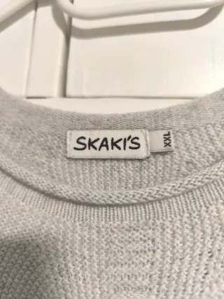 Jersey de punto gris entretiempo