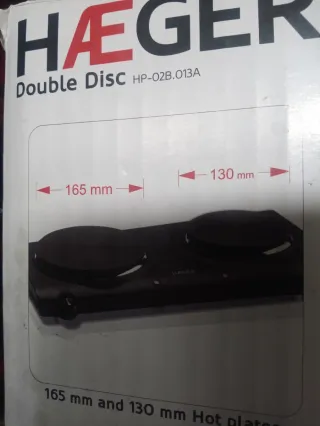 Cocina Eléctrica HAEGER Doble Placa