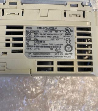 Yaskawa V1000 CIMRV CBA0006BAA