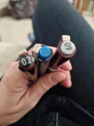 3 Penne Nere, Blu e Bordeaux Rotring e Staetdler