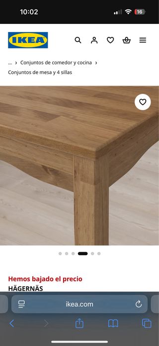 Mesa comedor madera ikea