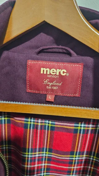 Cazadora Harrington Merc London color vino tinto