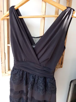 Vestido corto ceremonia encaje