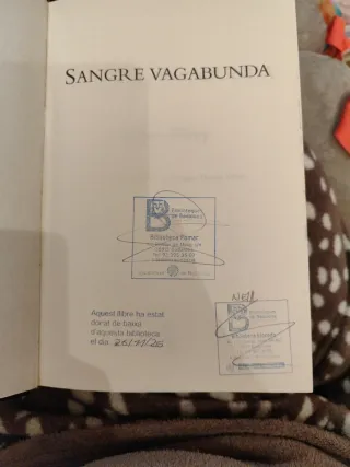 Sangre vagabunda (Spanish Edition)