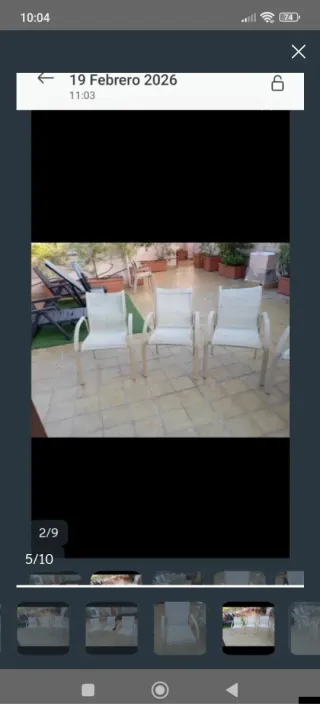 Sillas de jardín 49.99€ 6 sillas