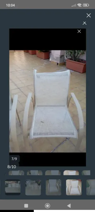 Sillas de jardín 49.99€ 6 sillas