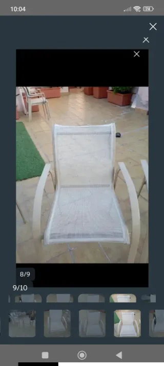 Sillas de jardín 49.99€ 6 sillas