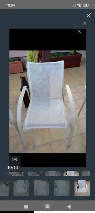 Sillas de jardín 49.99€ 6 sillas