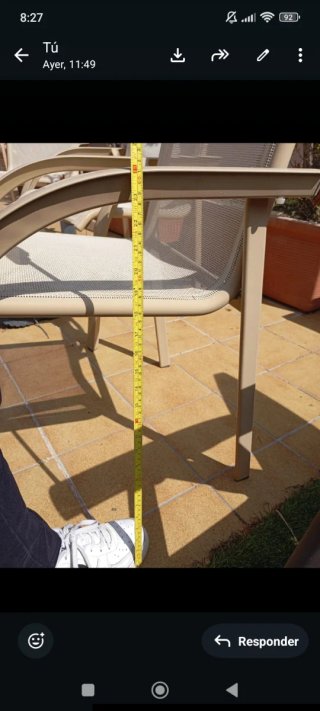 Sillas de jardín 49.99€ 6 sillas