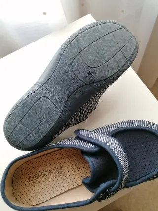 Zapatillas cómodas mujer azul y blanco